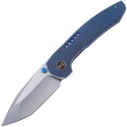 Нож WE Knife Trogon beadblast сталь CPM-20CV рукоять Blue Titanium (WE22002B-1)