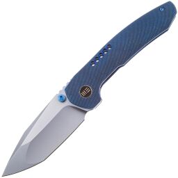 Нож WE Knife Trogon beadblast сталь CPM-20CV рукоять Blue Titanium (WE22002B-1)