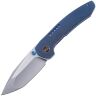 Нож WE Knife Trogon beadblast сталь CPM-20CV рукоять Blue Titanium (WE22002B-1)