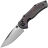 Нож Kansept Apollo mirror DLC сталь S35VN рукоять Ti/Purple Haze Fatcarbon
