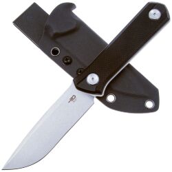 Нож Bestech Hedron stonewash сталь D2 рукоять Black G10 (BFK02A)