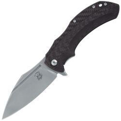 Нож FOX Shadow stonewash сталь Elmax рукоять Carbon fiber (FX-533 CF)