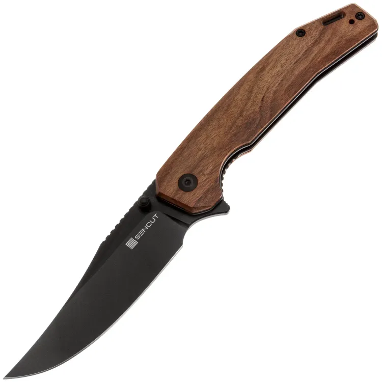 Нож Sencut Vornix black сталь 9Cr18MoV рукоять Guibourtia Wood (S25038-3)