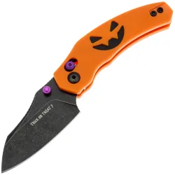 Нож Kizer Mini Bulldog blackwash Halloween Edition сталь Nitro-V рукоять G10