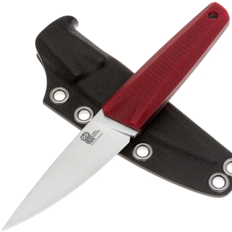 Нож Owl Knife Tyto XSS сталь N690 рукоять микарта вишня