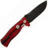 Нож Lion Steel SR-1 Black сталь D2 рукоять Red Aluminium (SR1A RB)