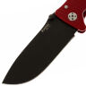 Нож Lion Steel SR-1 Black сталь D2 рукоять Red Aluminium (SR1A RB)
