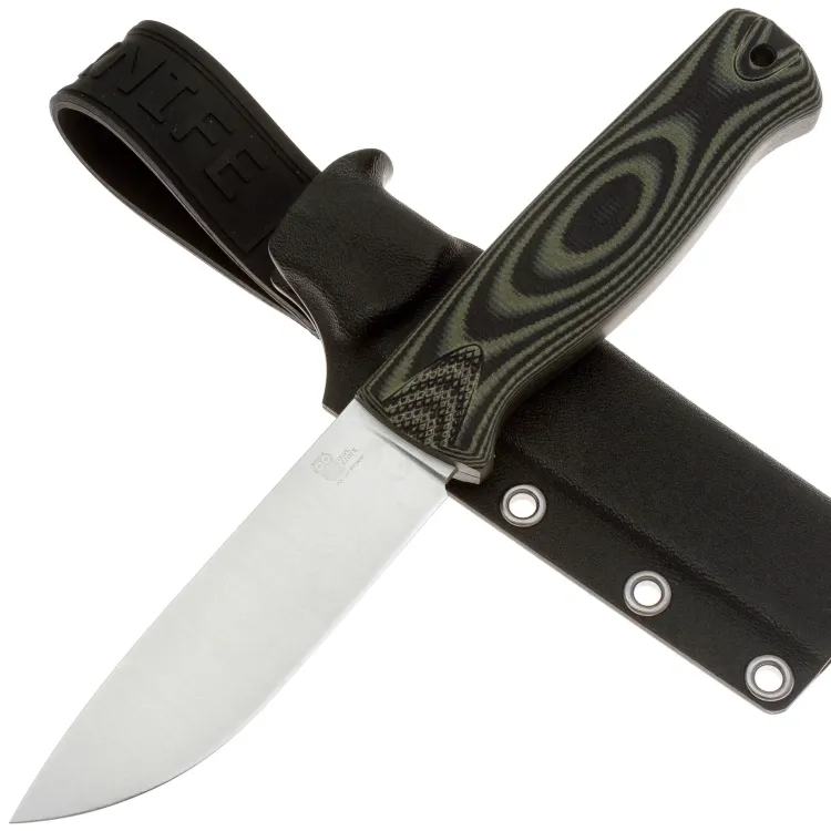 Нож Owl Knife Hoot сталь N690 рукоять черно-оливковый G10