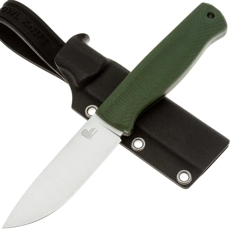 Нож Owl Knife Hoot-S сталь Elmax рукоять оливковый G10