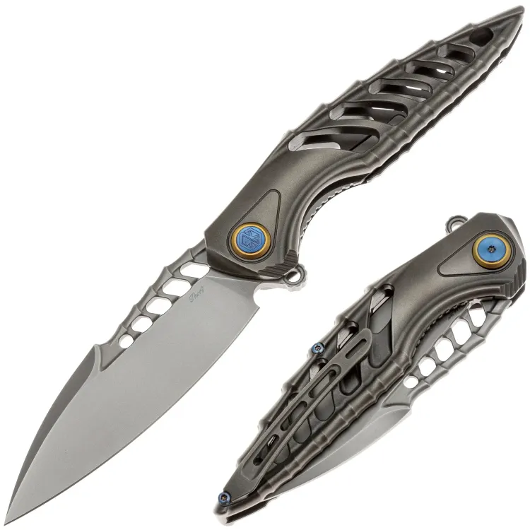 Нож Rike Knife Thor7 V2 сталь S90V рукоять Dark Gray Titanium