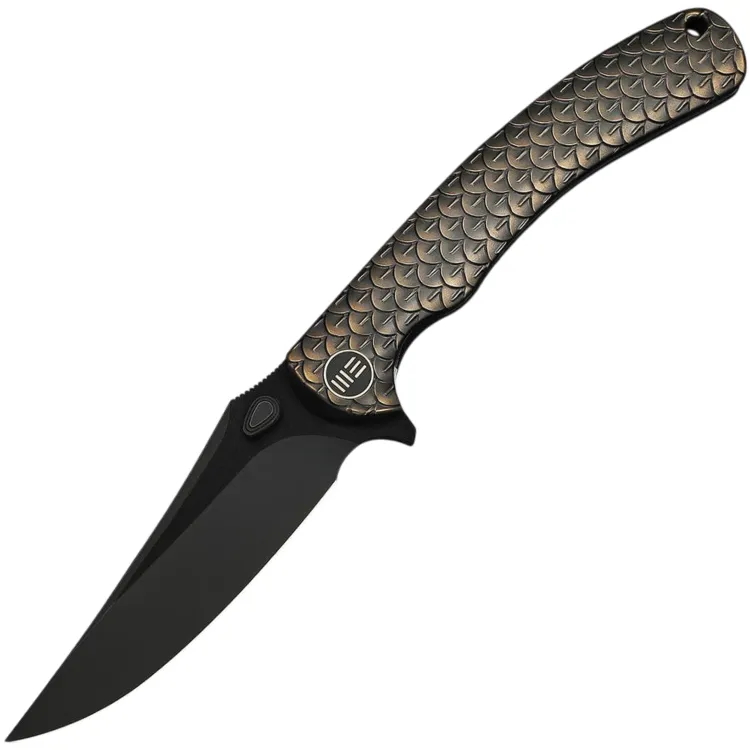 Нож WE Knife Dracarys blackwash сталь M390 рукоять Bronze/Black Titanium (WE25061B-4)