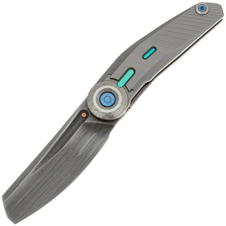 Нож Reate/Vulpex Knives CLU acidwash сталь Elmax рукоять Beadbalsted Titanium