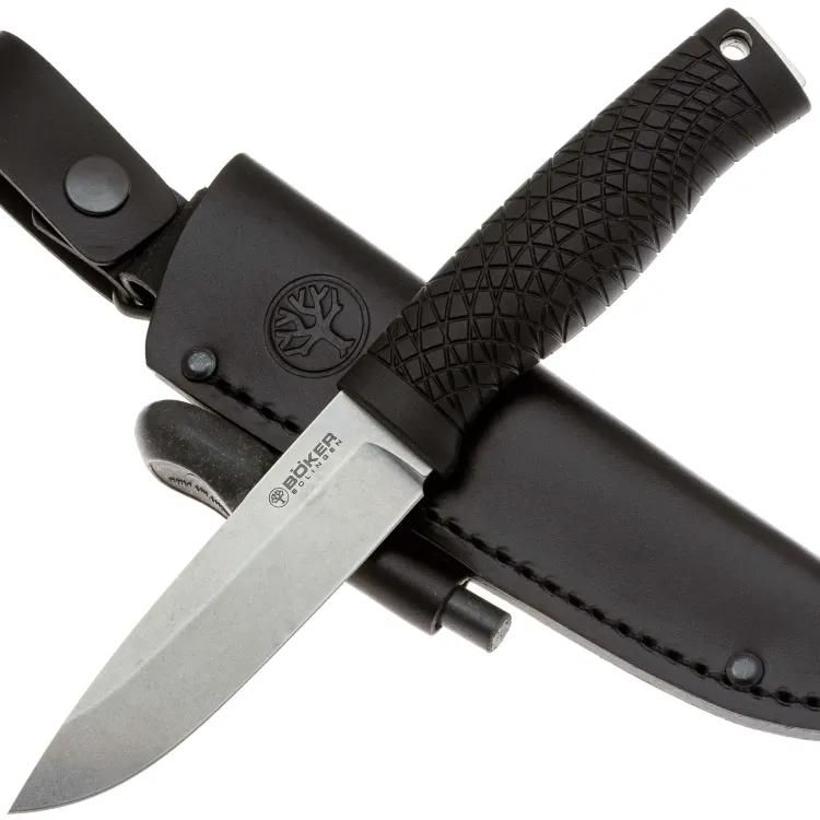 Нож Boker Bronco сталь CPM-3V рукоять Black TPE (121504)