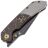 Нож Kansept Fenrir blackwash сталь S35VN рукоять Copper Foil CF/Titanium