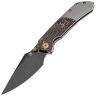 Нож Kansept Fenrir blackwash сталь S35VN рукоять Copper Foil CF/Titanium