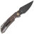 Нож Kansept Fenrir blackwash сталь S35VN рукоять Copper Foil CF/Titanium