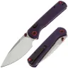 Нож CJRB Latitude stonewash сталь AR-RPM9 рукоять Purple G10