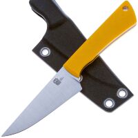Нож Owl Knife Pocket сталь N690 рукоять желтый G10