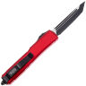 Нож Microtech Ultratech T/E Serrated DLC/Satin сталь M390 рукоять Red Aluminum (123-3RD)