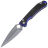 Нож Daggerr Arrow X-Lock beadblast сталь VG-10 рукоять Blue G10/CF