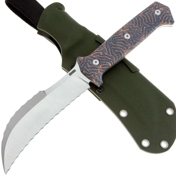 Нож WKL Арлекин 04 сталь VG-10 рукоять микарта Crazyfiber