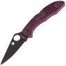 Нож Spyderco Delica 4 Black сталь Micro-Melt PD#1 рукоять Burgundy FRN (C11BGBKP)