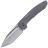 Нож WE Knife Trogon beadblast сталь CPM-20CV рукоять Gray Titanium (WE22002-1)