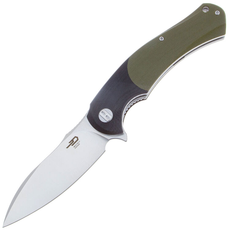 Нож Bestech Penguin сталь D2 рукоять Black/Green G10 (BG32A)