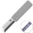 Нож Petrified Fish Cash satin сталь 14C28N рукоять Gray/Purple Titanium