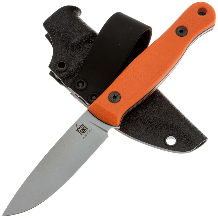 Нож Град Горький Маус сталь AUS-10Co рукоять Orange G10