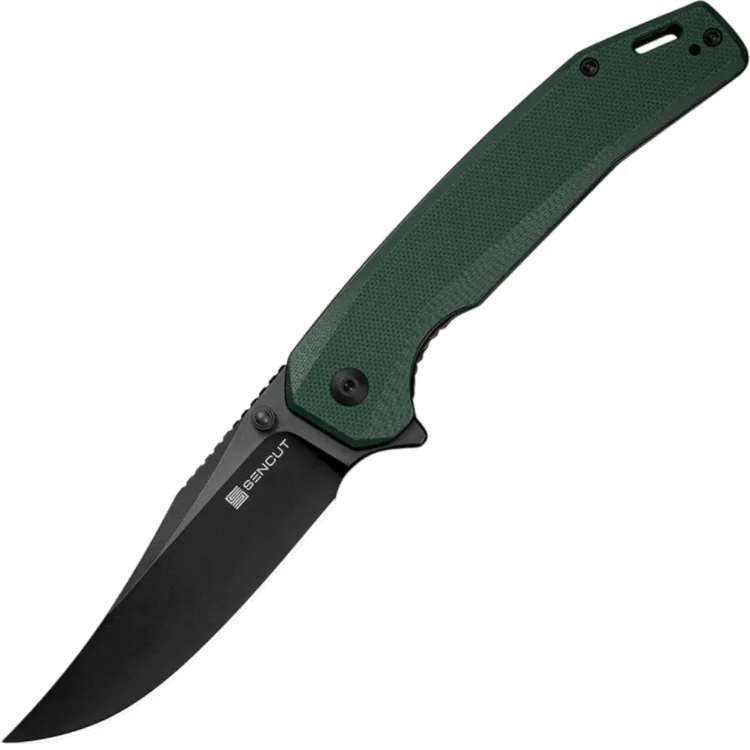 Нож Sencut Vornix black сталь 9Cr18MoV рукоять Teal Green G10 (S25038-1)