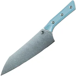 Нож кухонный Microtech 8" Chef Knife сталь M390MK рукоять Caribbean Blue G10 (3000-10CA)