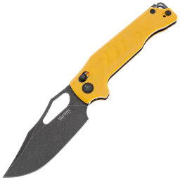 Нож SRM 238X-GY Blackwash сталь D2 рукоять Yellow G10
