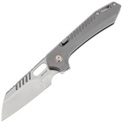 Нож Vosteed RSKAOS Sheepsfoot satin сталь M390 рукоять Gray Titanium
