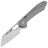 Нож Vosteed RSKAOS Sheepsfoot satin сталь M390 рукоять Gray Titanium