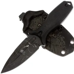 Нож N.C. Custom Grave LE Ghost blackwash сталь AUS-10 рукоять Black G10