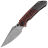 Нож Kansept Fenrir сталь Damascus рукоять Black-Red G10/Titanium