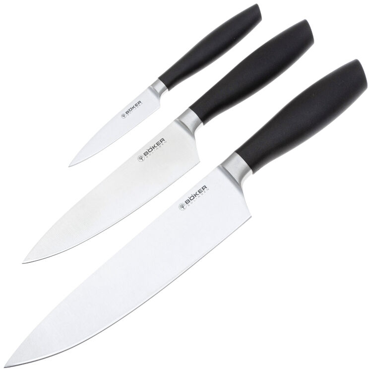 Набор кухонных ножей Boker Core Set Trio сталь X50CrMoV15 рукоять Plastic (130891SET)