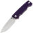 Нож SHOOZIZ HAN313 satin сталь 14C28N рукоять Purple G10
