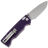 Нож SHOOZIZ HAN313 satin сталь 14C28N рукоять Purple G10