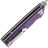 Нож SHOOZIZ HAN313 satin сталь 14C28N рукоять Purple G10
