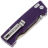 Нож SHOOZIZ HAN313 satin сталь 14C28N рукоять Purple G10