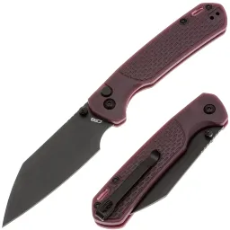 Нож CJRB Pyrite Light black сталь AR-RPM9 рукоять Brown to Red Thermochromic FRN