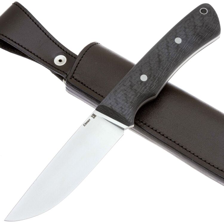 Нож Перо 2 сталь Elmax рукоять Carbon Fiber (Ульданов Д.Ф.)