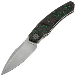 Нож NL Knives Баба Яга 2.0 сталь М390 рукоять Chaotic Green CF
