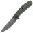 Нож Kershaw Concierge Blackwash cталь D2 рукоять OD Green Micarta (4020MCG)
