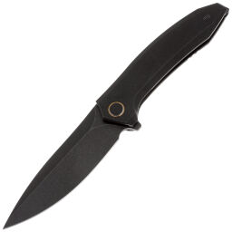 Нож WE Knife Acuminal blackwash сталь Vanax рукоять Black Titanium (WE23070-1)
