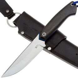 Нож 7 Ножей Айсберг сталь N690 рукоять Blue G10/Carbon Fiber