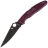 Нож Spyderco Police 4 Black LTW сталь Micro-Melt PD#1 рукоять Burgundy FRN (C07BGBKP4)