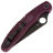 Нож Spyderco Police 4 Black LTW сталь Micro-Melt PD#1 рукоять Burgundy FRN (C07BGBKP4)